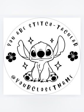 Custom Made 50count “Stitch” Stickers